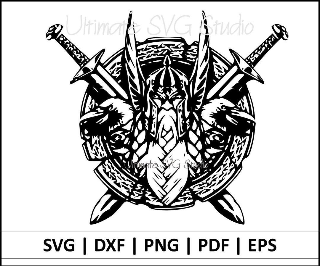 Viking SVG Warrior Svg Norse Gods Svg Odin Svg Norse Svg SVG Eps DXF