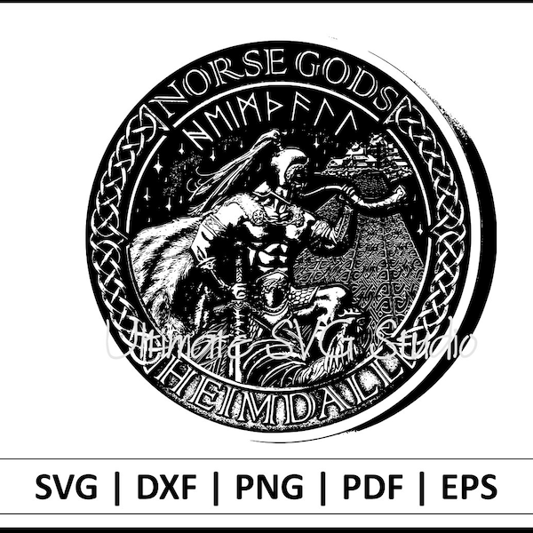 Viking Coin SVG - Norse Gods svg - Viking Svg - Odin Svg - Norse svg - Drinking Horn SVG eps DXF Commercial License