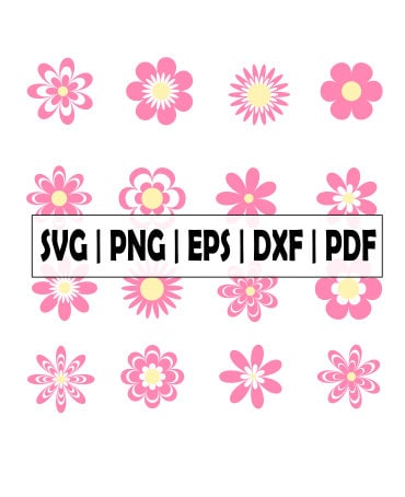Daisy Print SVG Flower Pattern Svg Floral Print Svg - Etsy