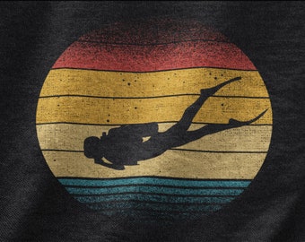 Retro Scuba Diving T-Shirt, Diving Instructor Gift