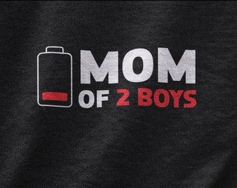 Mom Of Two Boys Shirt, Mama Shirt for Mother's Day, Gifts for Mom, Proud Mama Tee, Cute Mama Gift for Mothers Day, Mama T Shirt