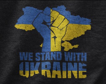 Estamos con la camisa de Ucrania, apoyamos la camiseta de Ucrania para los hombres mujeres, estoy con el regalo de Ucrania, la camiseta de paz para Ucrania, la camiseta sin guerra
