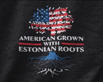 American Grown met Estonian Roots-T-shirt