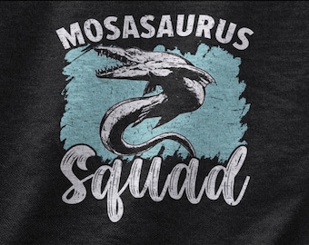 Camisa de escuadrón de Mosasaurus, camiseta de reptil Maosasaurus, regalo de dinosaurio prehistórico para el amante de Mosasaurus, camiseta de dinosaurio de Mosasaurus