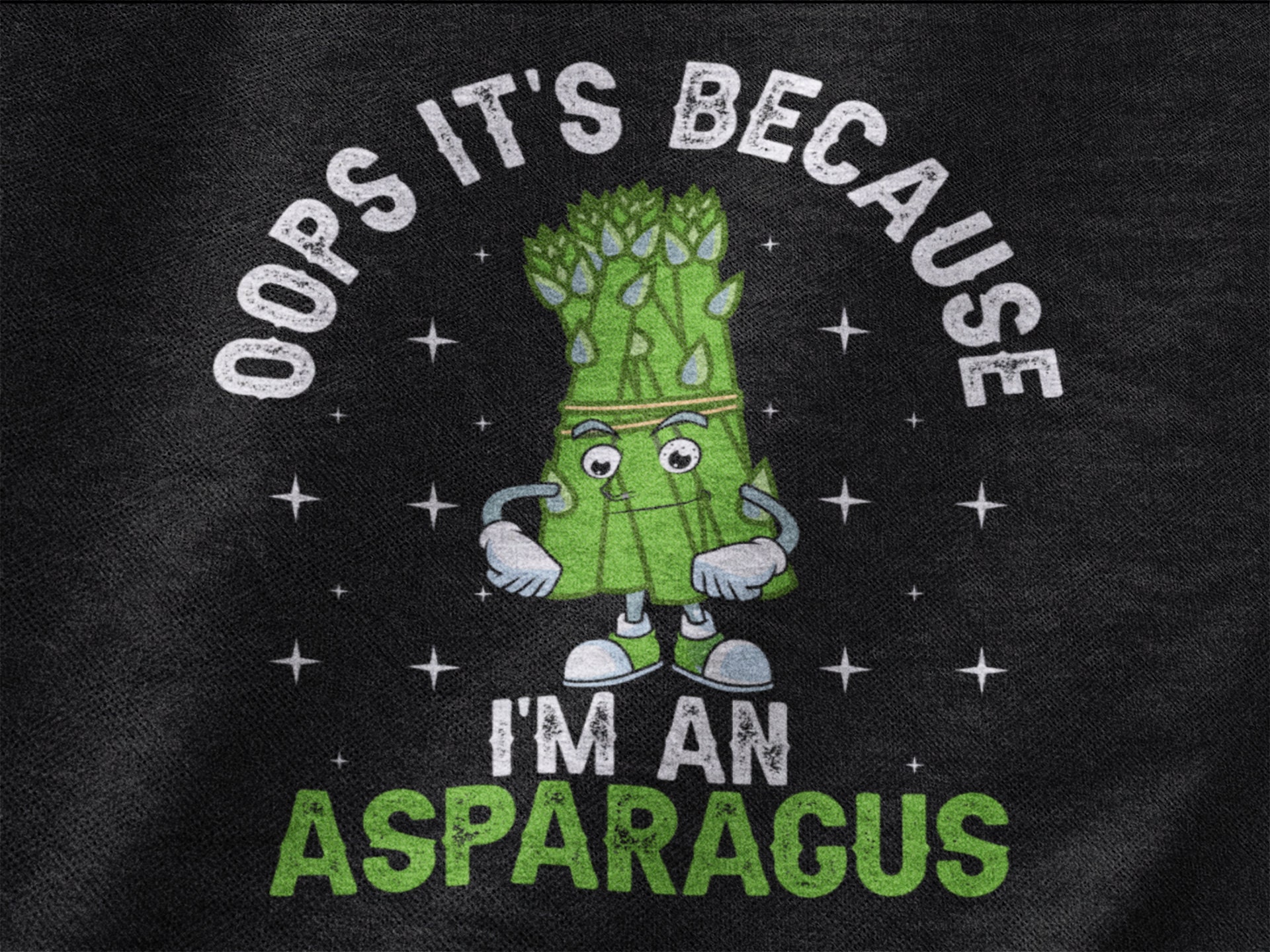 ASPARAGUS Tシャツ タオル まとめ売り Oops It's Because I'm an Asparagus, Asparagus Tshirt for Men and