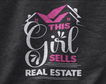 This Girl Sells Real Estate Shirt, Real Estate Marketing Tshirt For Women, Real Estate Agent Tee For A Realtor, Real Estate Broker Gift