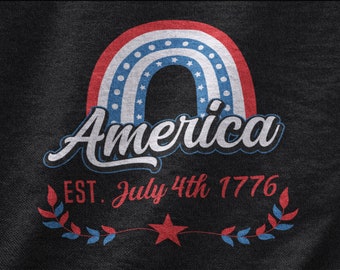 Statement Apparel American AF T-Shirt - Patriotic Graphic Tee, Made In USA - View #3