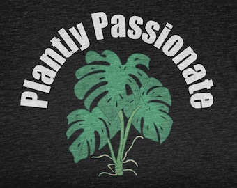 Plantly Passionate, Koszula ogrodnicza dla mężczyzn i kobiet, Koszulka dla miłośników roślin dla ogrodnika, Koszulka botaniczna dla sukulentnej kobiety