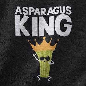 Asparagus King Shirt, Asparagus Tshirt For Men, Vegetable Tee,  Fern Shirt, Asparagus Lover Gifts, Men&#39;s Graphic Tee