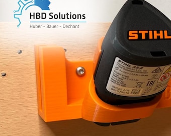 Battery holder, sturdy design, compatible with Stihl® AS