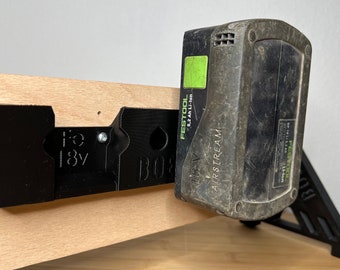 Battery holder sturdy design compatible with Festool 18V