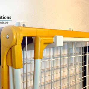 Heavy Duty Wäscheständer Wandhalter kompatibel mit Leifheit® Pegasus. Version Double für zwei Wäscheständer. Kein Scheuern an der Wand !!!