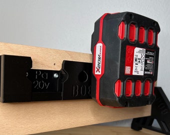 Battery holder sturdy design compatible with Parkside® 20V