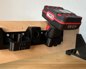 Battery holder sturdy design compatible with Parkside® 12V