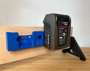 Battery holder sturdy design compatible with Würth® 18V