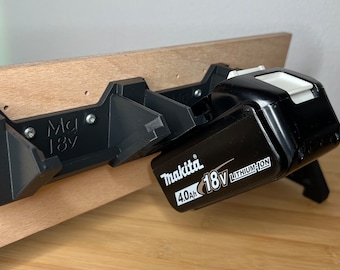 Battery holder stable design compatible with Makita® 18V angled