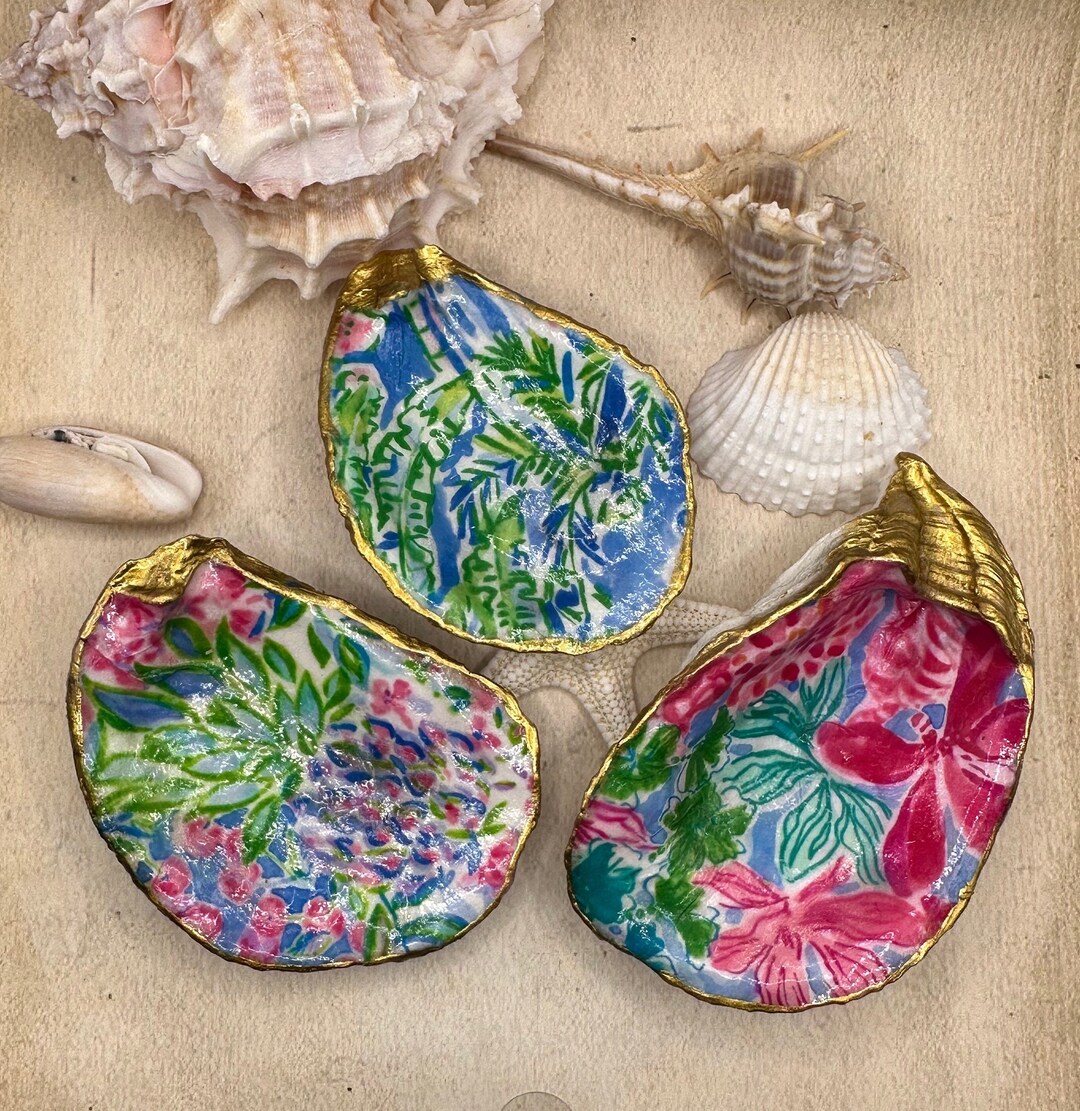 Lilly Inspired Oyster Shells for Trinkets Holder - Etsy