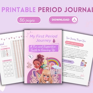 Flickors pubertet Menstruationsguide Journal Tonåringar, Personlig hygien, Känslomässiga fysiska förändringar, Min kropp Första mens Reproduktionssystemet