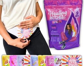 Period Heating Pad for Cramps – Disposable Heat Patch for Menstrual Pain Relief | 1st Period Kit Essentials for Teens & Women