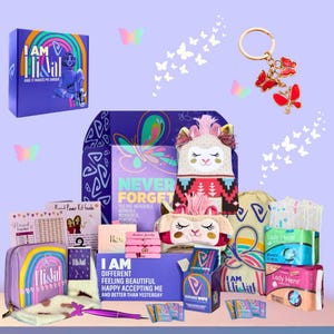 First Period kit for Girls 10-14 Celebration Starter Kit for School Teen Tween PreTeen Period Menstruation Hygiene Gift Box Red  Period Kit