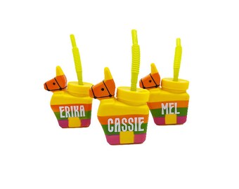 Piñata Donkey Mini Cup | Personalized Tumbler | Custom Cup | Bachelorette Cup | Final Fiesta Bachelorette | Cinco De Mayo Tumbler