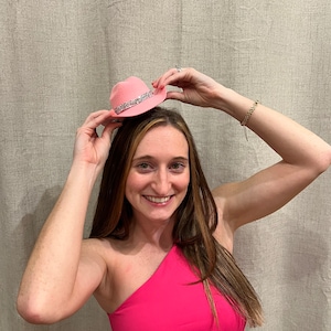 Mini cappello da cowgirl - bomboniera per festa nuziale - cappello da cowboy per addio al nubilato - cappello country western - Austin-Texas - Scottsdale - Nashville - cappello in miniatura