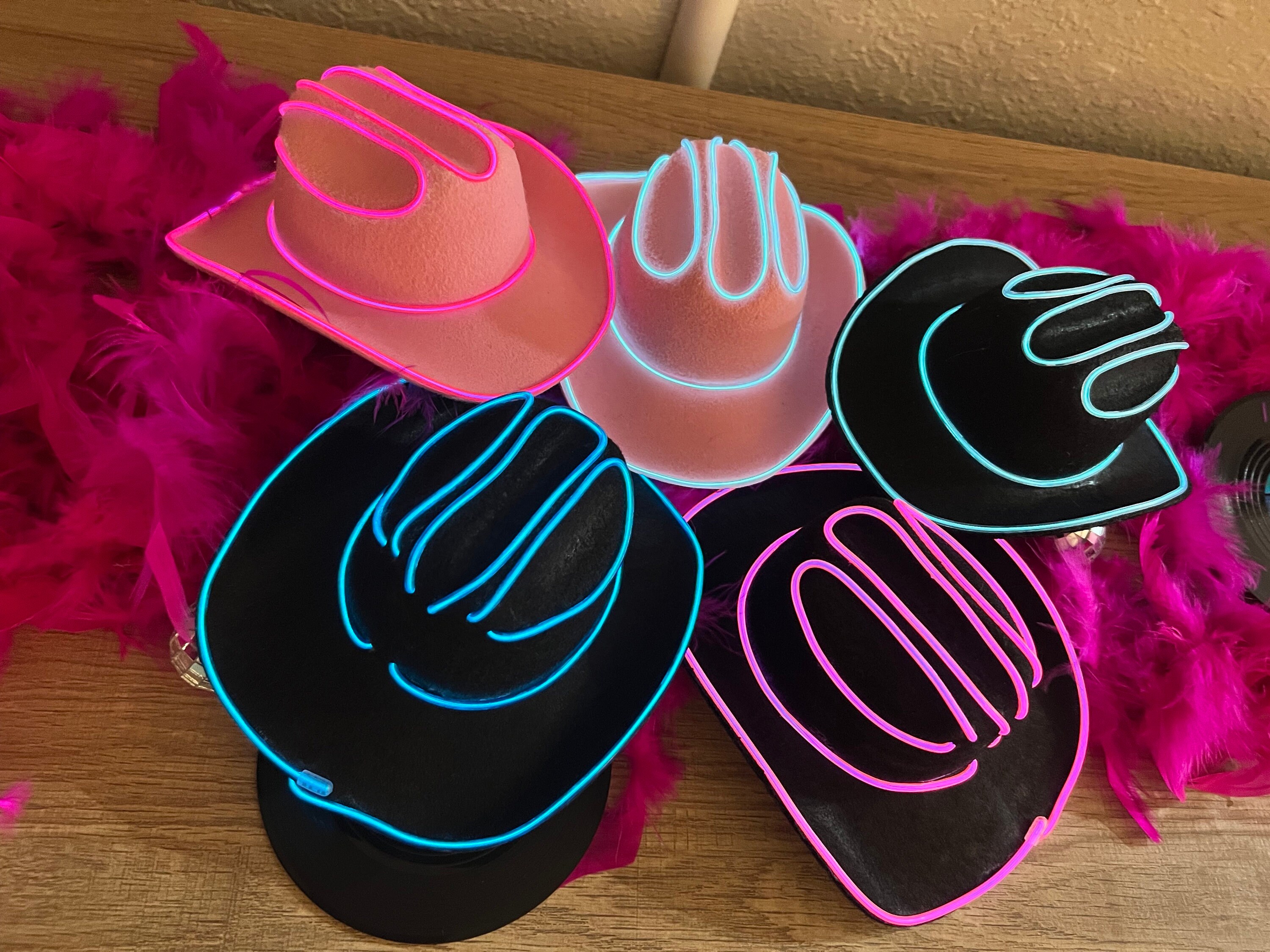 Light up Mini Cowgirl Hat – Rechargeable Bachelorette Party 
