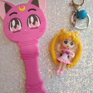Llavero Sailor Moon/Espejo de mano Sailor Moon/Llavero Kawaii
