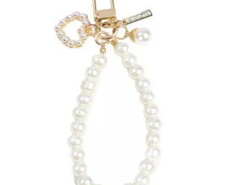 Pearl Keychain, Bag Pearl Charm, Pearl Keychain,Pearl keychain Decoration,Keychain Accessories,Charm for Airpods case