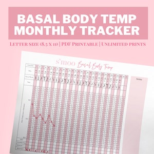 Basale lichaamstemperatuurtracker | FAM-methode Hormoonvrij dagboek Ovulatiecyclus Zwangerschapsplanner BBT OS | Natuurlijke gezinsplanning