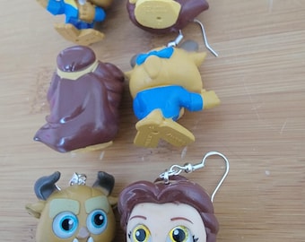 Belle & Beast - Beauty and the Beast - Disney Doorables Jewelry - Earrings