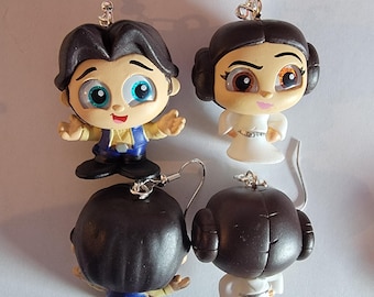 Han Solo & Princess Leia - Star Wars - Disney Doorables Jewelry - Earrings