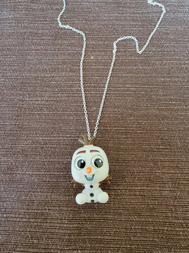 Olaf Hugs Frozen Disney Doorables Jewelry Necklace Etsy