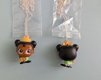 Princess Tiana (Baby Tiana with spoon and crown) - The Princess & the Frog - Disney Doorables Jewelry - Necklace