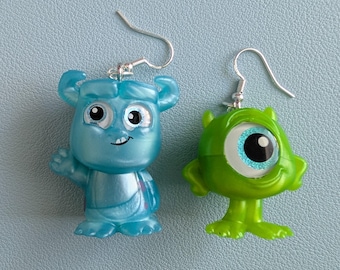 Mike Wazowski & Sulley (James P. Sullivan) - Monsters, Inc. - Disney Doorables Jewelry - Earrings