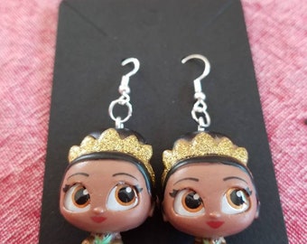 Princess Tiana (gold glitter) - The Princess & the Frog - Disney Doorables Jewelry - Earrings