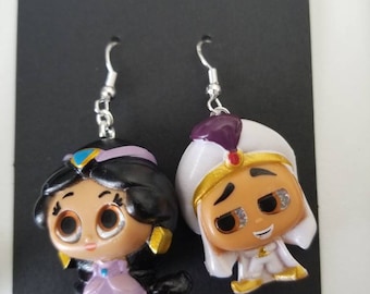 Jasmine & Aladdin (small) - Aladdin - Disney Doorables Jewelry - Earrings