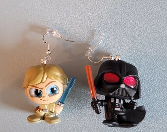 Luke Skywalker & Darth Vader- Star Wars - Disney Doorables Jewelry - Earrings
