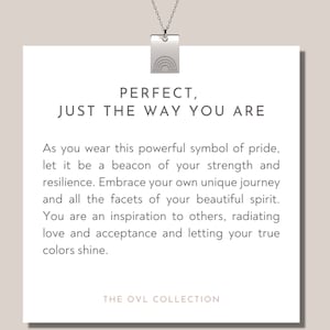 Collier trans | Cadeau transgenre | Bijoux de fierté non binaires | Collier arc-en-ciel LGBTQ+ avec carte de vœux | Cadeau de fierté inclus