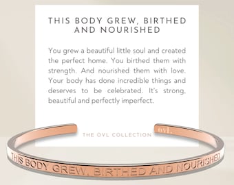 New Mom Gift | Push Present Jewelry Gift | Pregnancy, Baby Shower Gift | Meaningful Jewelry Gift Postpartum