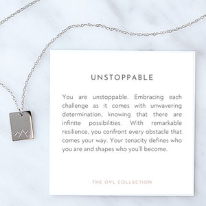 Graduation Necklace | Congratulations Gift | Granddaughter, Niece | 2024 Graduation | College Grad | Class of 2024 | Unstoppable Necklace