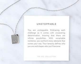 Graduation Necklace | Congratulations Gift | Granddaughter, Niece | 2024 Graduation | College Grad | Class of 2024 | Unstoppable Necklace