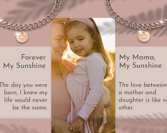 Pulseras a juego para madre e hija / Dije de sol / Eres mi rayo de sol