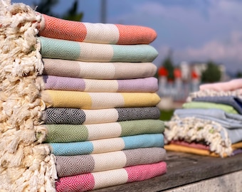 Personalized Turkish Beach Towel, Guest Favors, Personalized Gift, Bridesmaid Gifts, Bachelorette Party, Bridal Shower Gift, Wedding Gifts