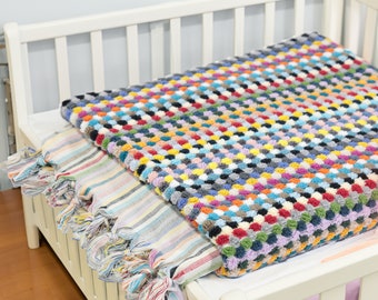 Baby Blanket,Personalized Embroidered Name,36x70'' Organic Cotton Handmade Blanket,Newborn Baby Gift,Baby Shower Gift,Personalized Blankets