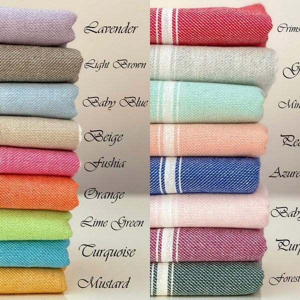 Serviette de plage turque personnalisée, 40 x 70 pouces, serviette de toilette en gros, cadeau bachelorette, cadeau personnalisé serviette, cadeau de mariage, bonbonnière, essuie-mains 20 x 40 po