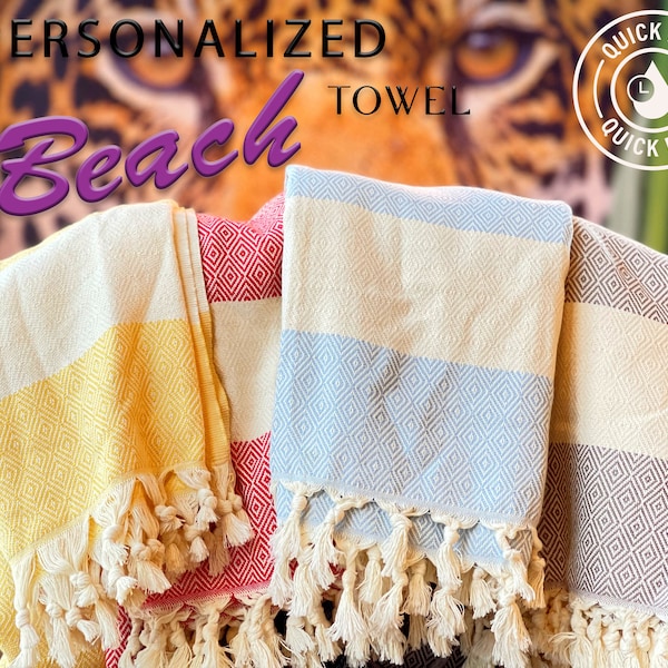 Personalized Beach Towel, Bachelorette Party Gifts, Monogram Wedding Gifts, Custom Turkish Bath Towel, Bridesmaid Personalized Towel Gifts