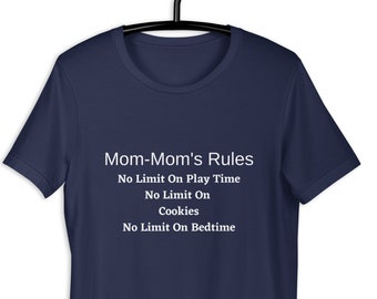 Mom-Mom's T-shirt  / Mom Mom Birthday Gift / Grandmom T Shirt /  Mom Mom Gift / Funny T Shirt For Mom Mom/ Preshrunk Tee