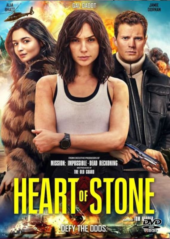 Heart of Stone DVD Action Thriller Movie Gal Gadot, Alia Bhatt