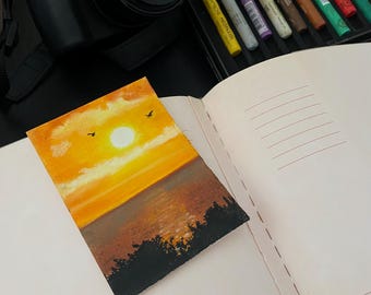 Coucher de soleil doré